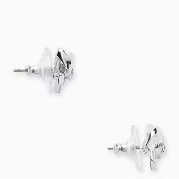 Skinny Mini Bow Studs - Picture 2 of 2